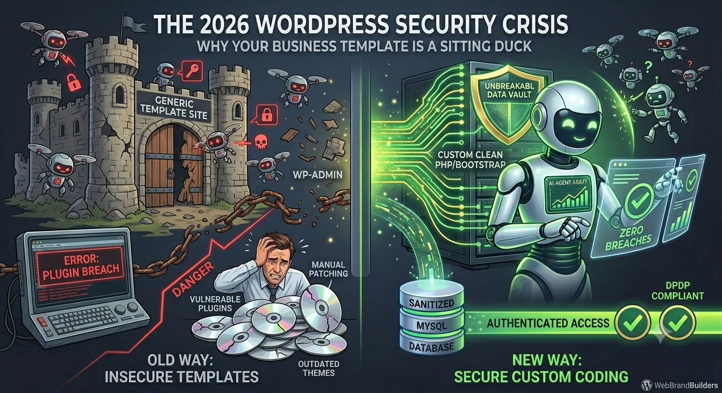 The 2026 WordPress Security Crisis: Why Your Business Template is a Sitting Duck